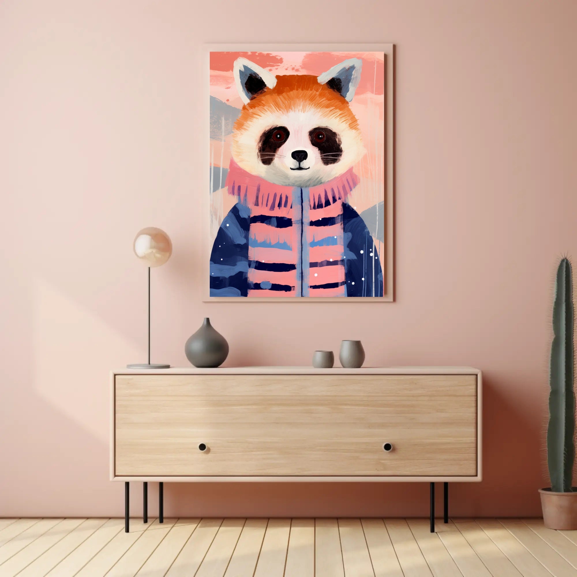Whimsical Red Panda Animal Poster PosterGoat