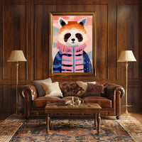 Whimsical Red Panda Animal Poster PosterGoat