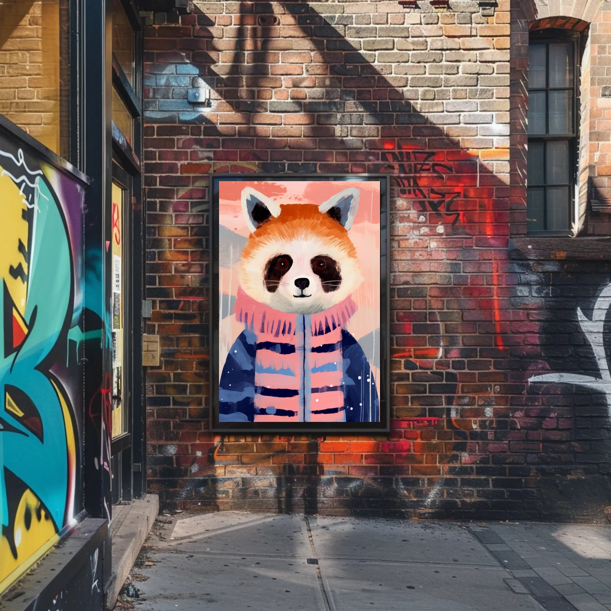 Whimsical Red Panda Animal Poster PosterGoat