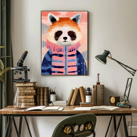 Whimsical Red Panda Animal Poster PosterGoat