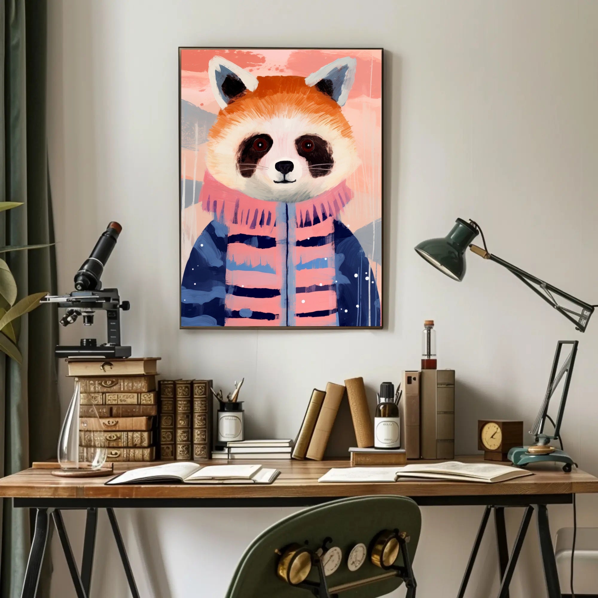 Whimsical Red Panda Animal Poster PosterGoat