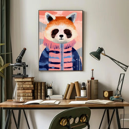Whimsical Red Panda Animal Poster PosterGoat