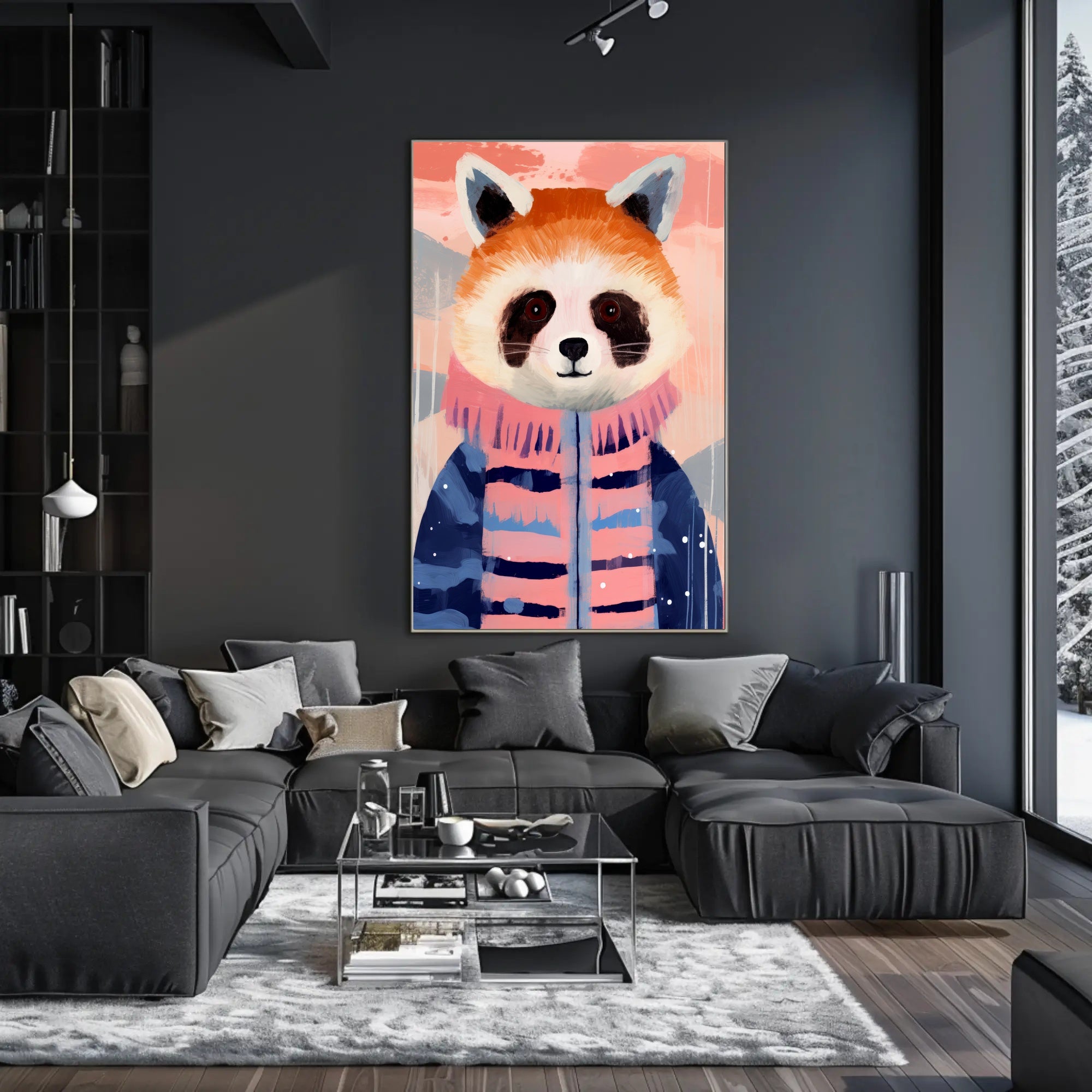 Whimsical Red Panda Animal Poster PosterGoat