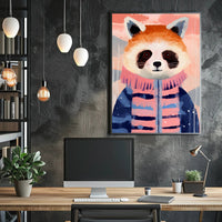 Whimsical Red Panda Animal Poster PosterGoat
