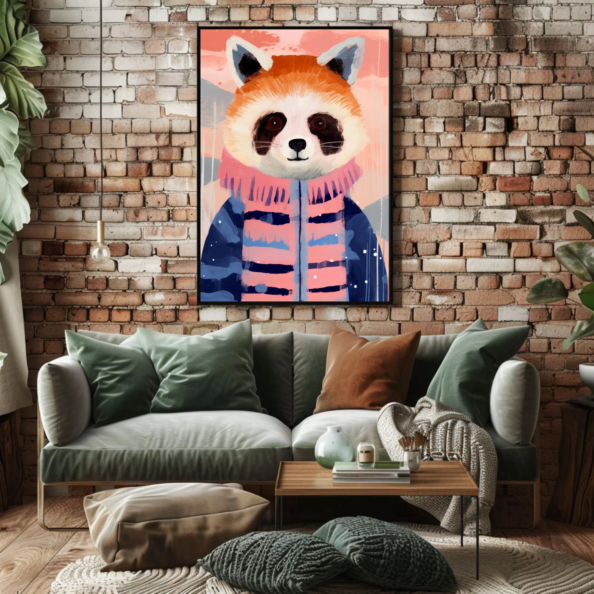 Whimsical Red Panda Animal Poster PosterGoat