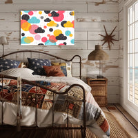 Whimsical Weather Abstract Art: Playful and Vibrant Poster PosterGoat