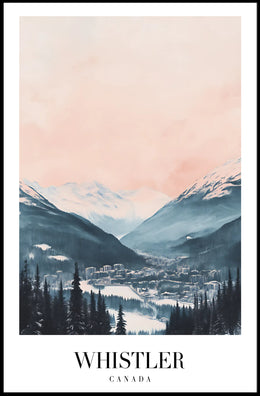 Whistler Ski Resort Tranquil Landscape Travel Poster PosterGoat