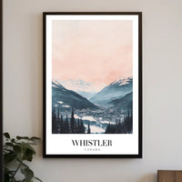 Whistler Ski Resort Tranquil Landscape Travel Poster PosterGoat