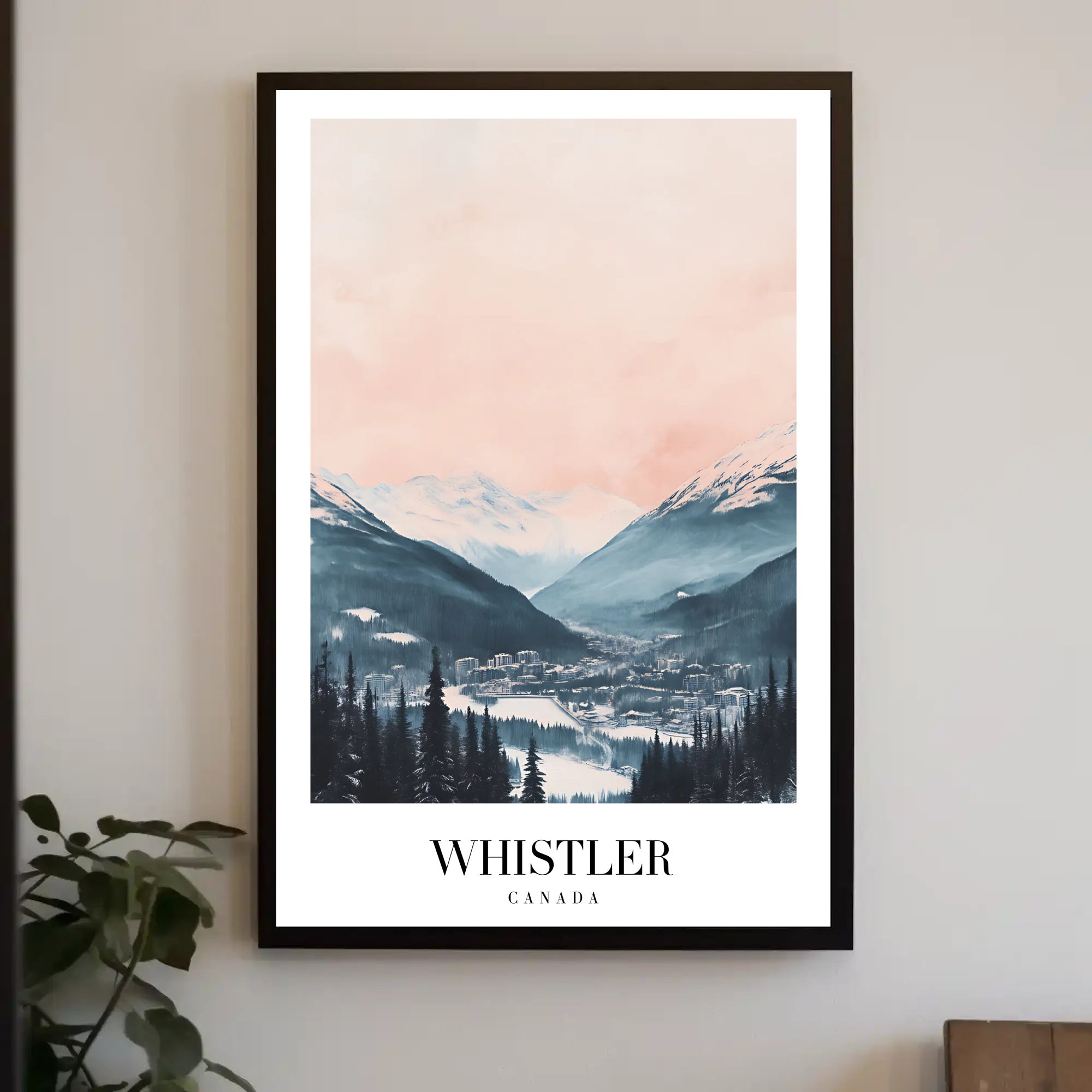 Whistler Ski Resort Tranquil Landscape Travel Poster PosterGoat