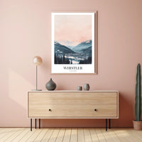Whistler Ski Resort Tranquil Landscape Travel Poster PosterGoat