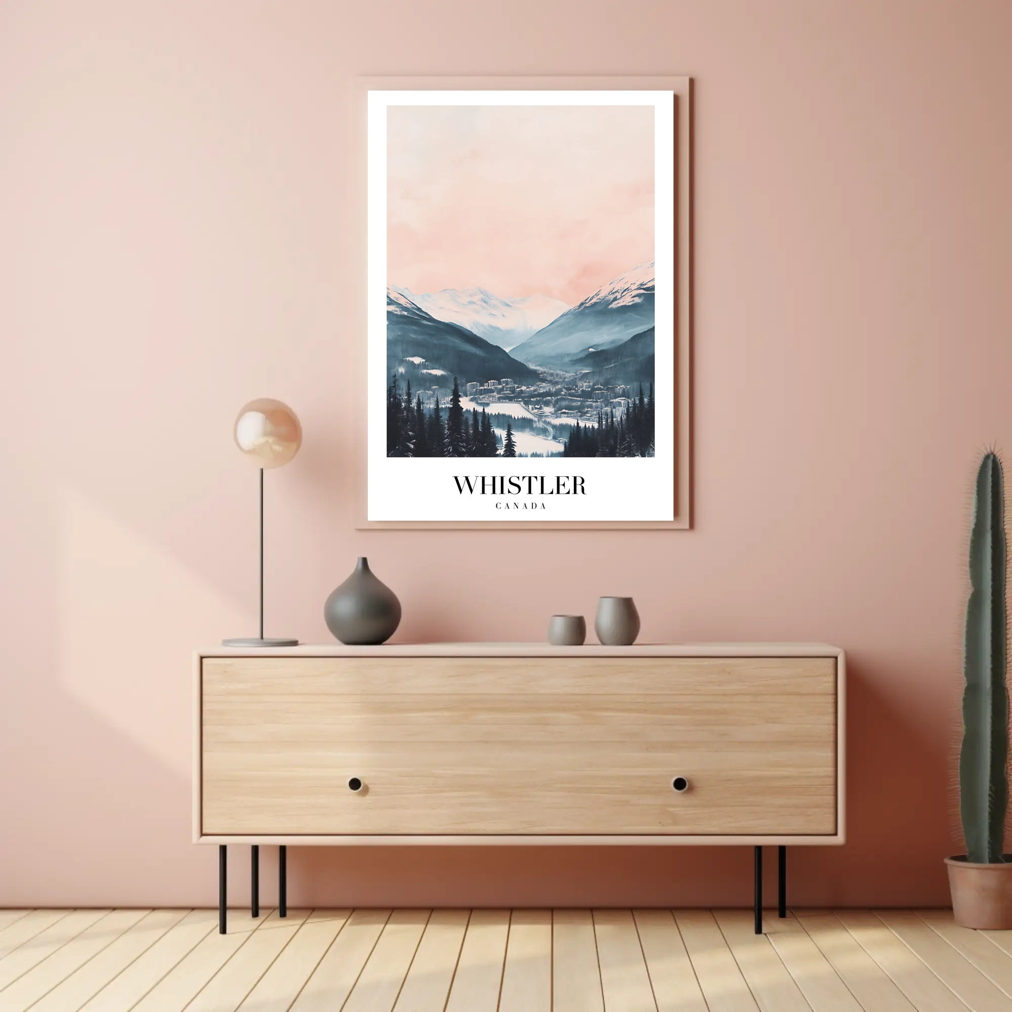 Whistler Ski Resort Tranquil Landscape Travel Poster PosterGoat