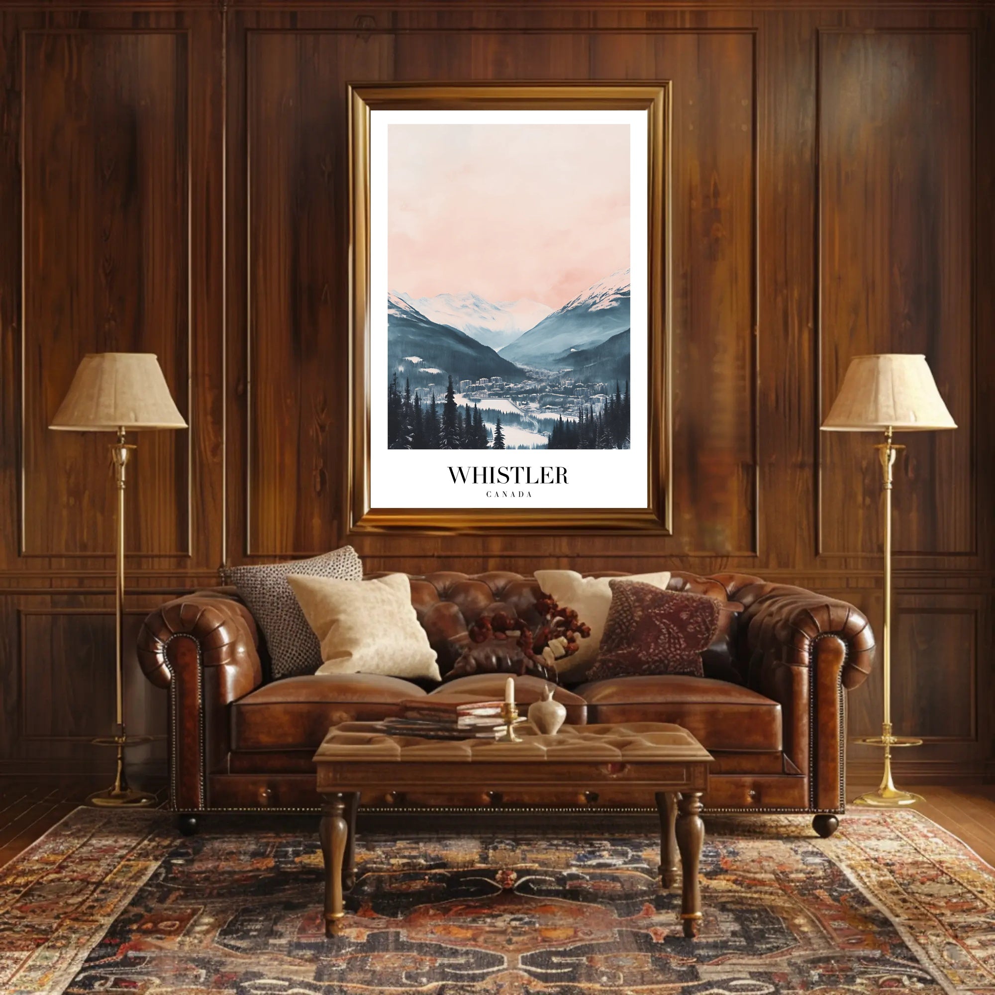 Whistler Ski Resort Tranquil Landscape Travel Poster PosterGoat