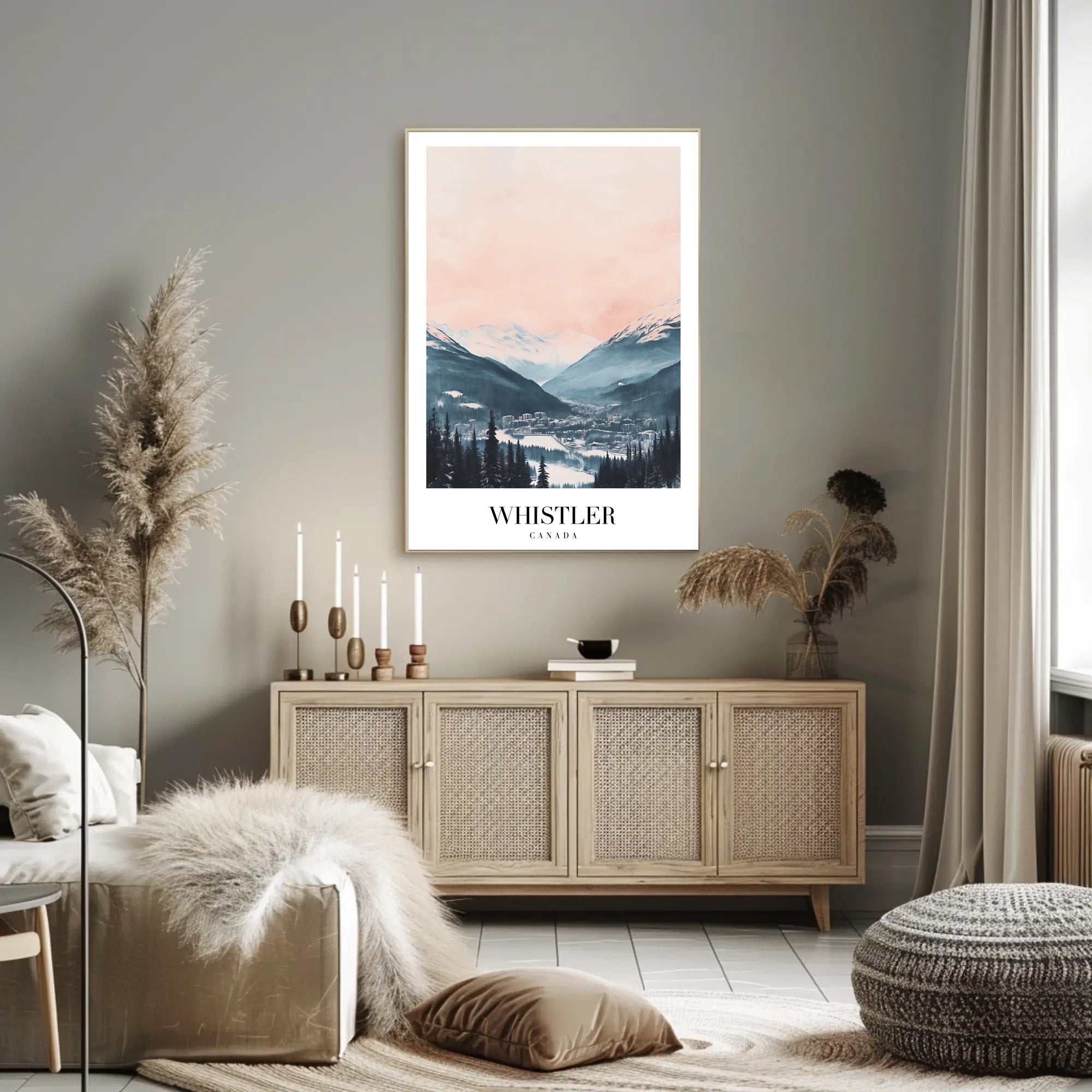 Whistler Ski Resort Tranquil Landscape Travel Poster PosterGoat