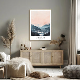 Whistler Ski Resort Tranquil Landscape Travel Poster PosterGoat