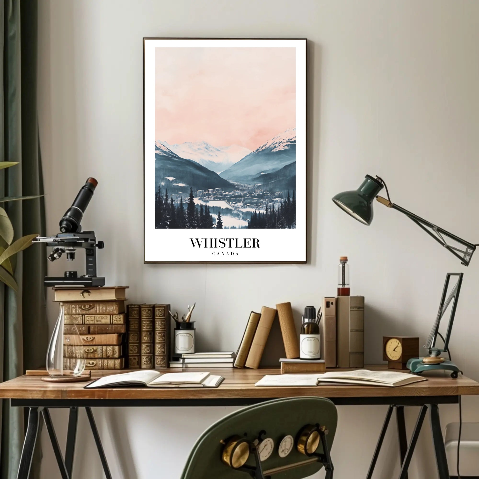 Whistler Ski Resort Tranquil Landscape Travel Poster PosterGoat