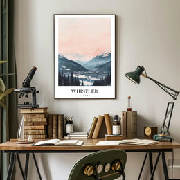 Whistler Ski Resort Tranquil Landscape Travel Poster PosterGoat