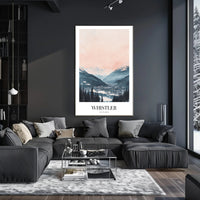 Whistler Ski Resort Tranquil Landscape Travel Poster PosterGoat