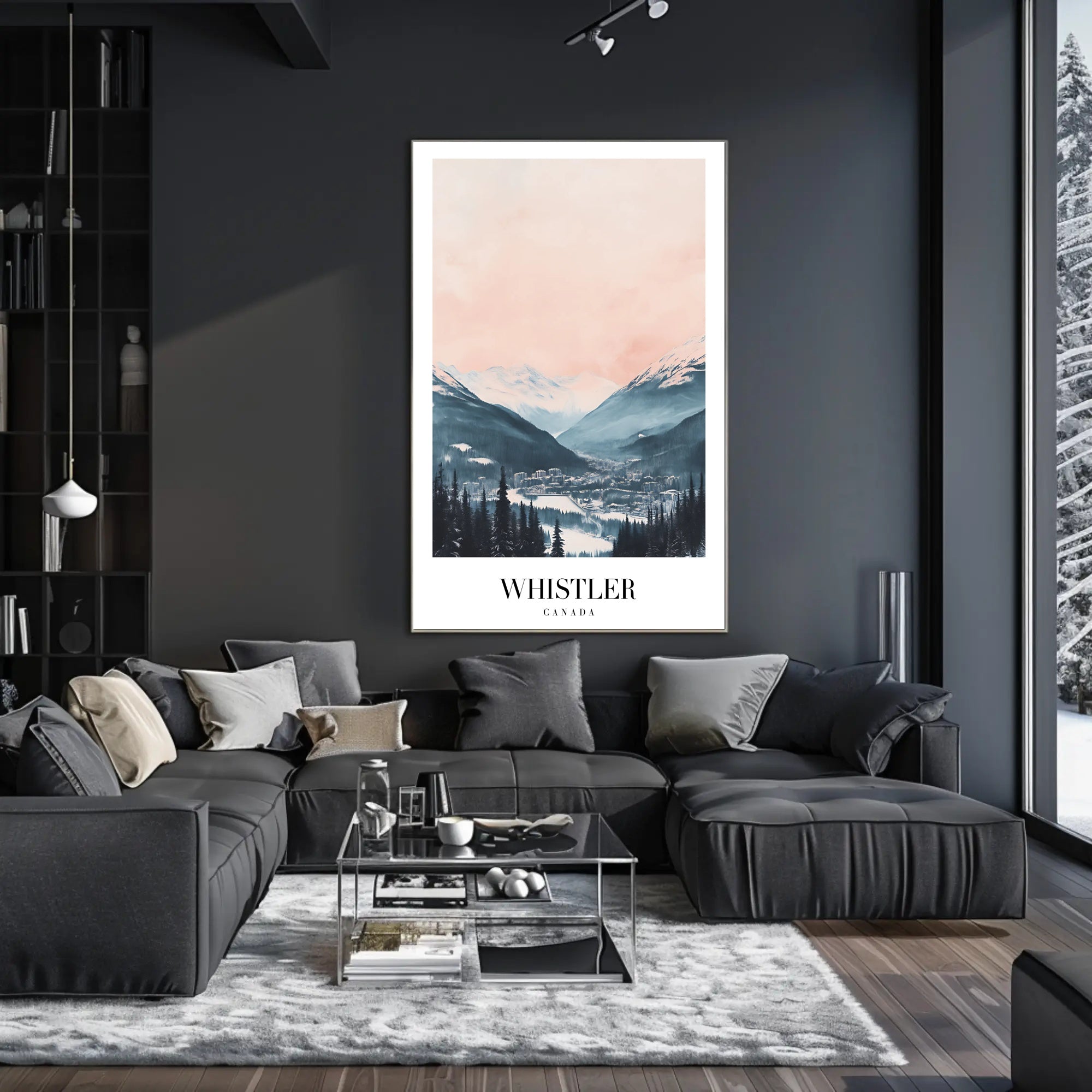 Whistler Ski Resort Tranquil Landscape Travel Poster PosterGoat