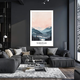 Whistler Ski Resort Tranquil Landscape Travel Poster PosterGoat