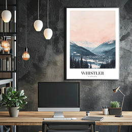 Whistler Ski Resort Tranquil Landscape Travel Poster PosterGoat
