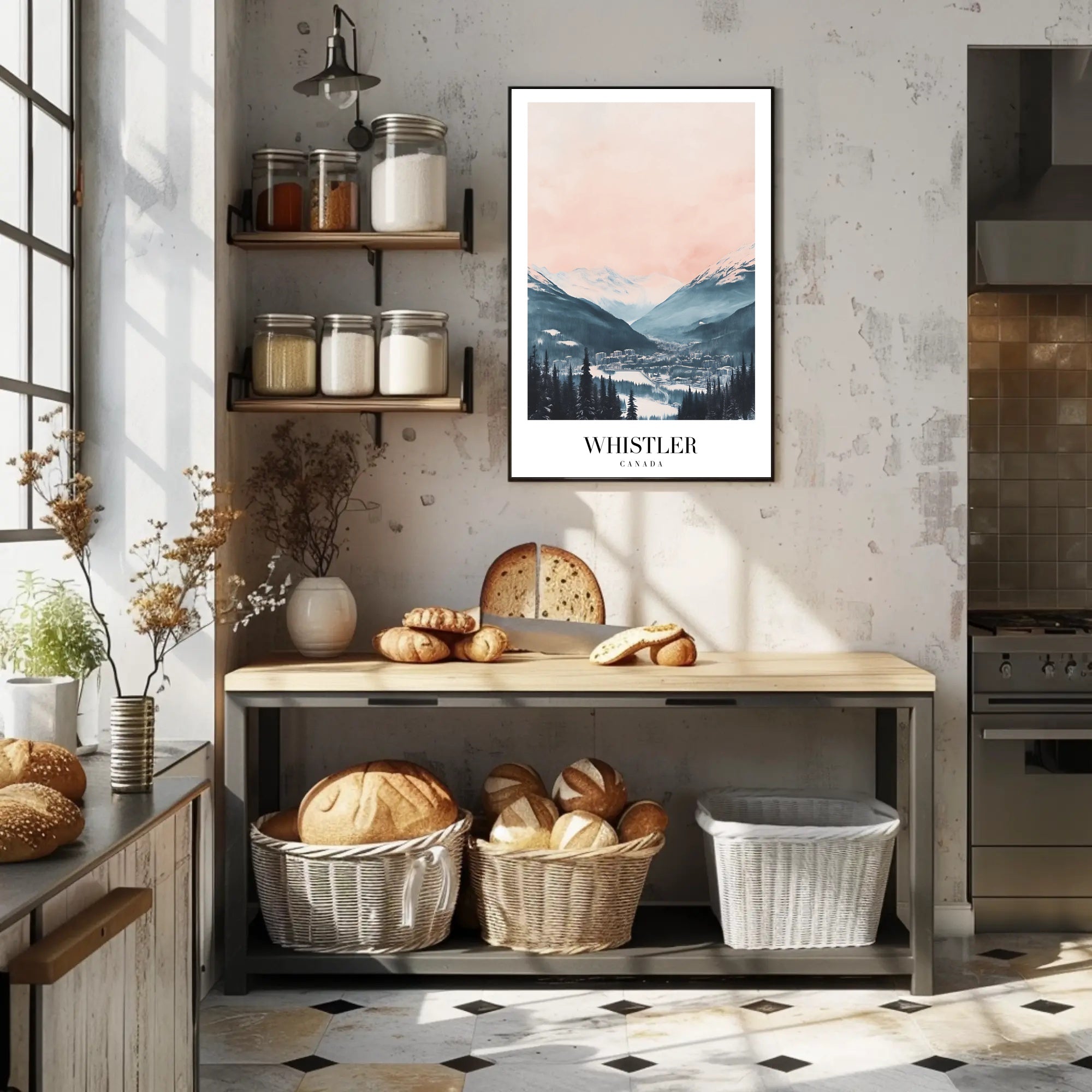 Whistler Ski Resort Tranquil Landscape Travel Poster PosterGoat