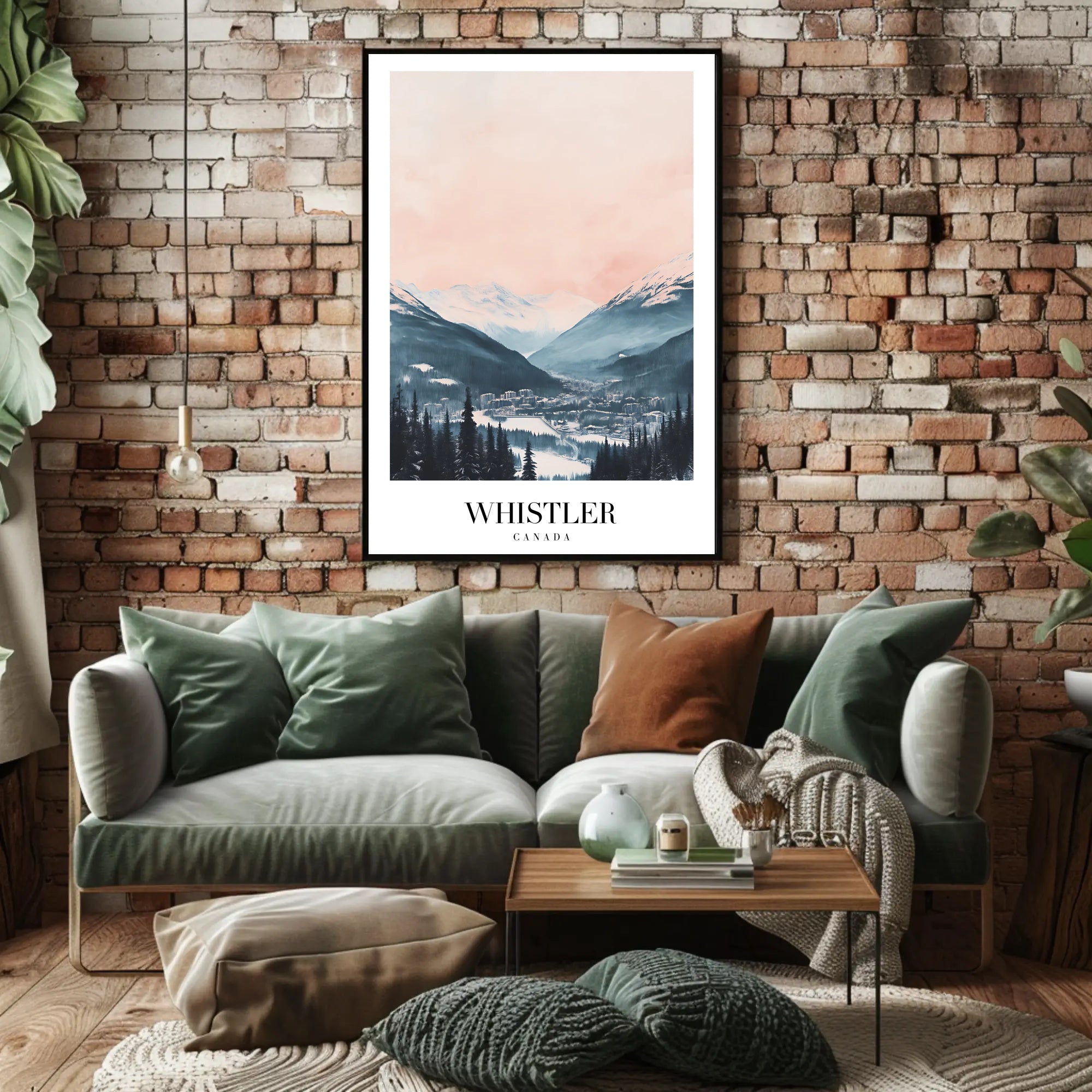 Whistler Ski Resort Tranquil Landscape Travel Poster PosterGoat