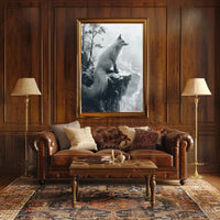 White Fox Elegance: Mystical Animal Poster PosterGoat