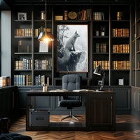 White Fox Elegance: Mystical Animal Poster PosterGoat