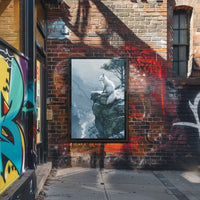 White Fox Winter Serenity Japanese Art Animal Poster PosterGoat