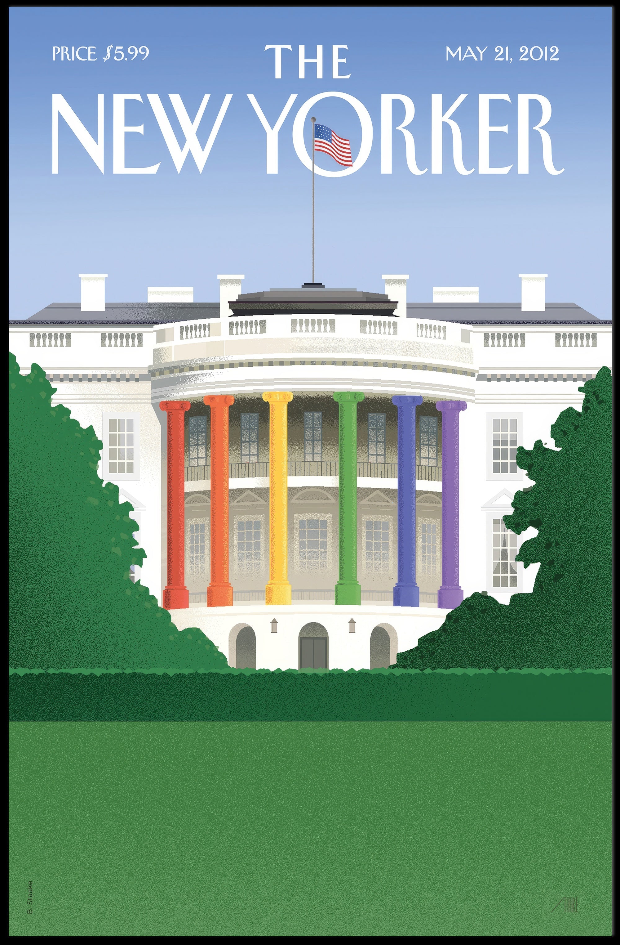White House LGBTQ+ Pride Art Political Poster PosterGoat