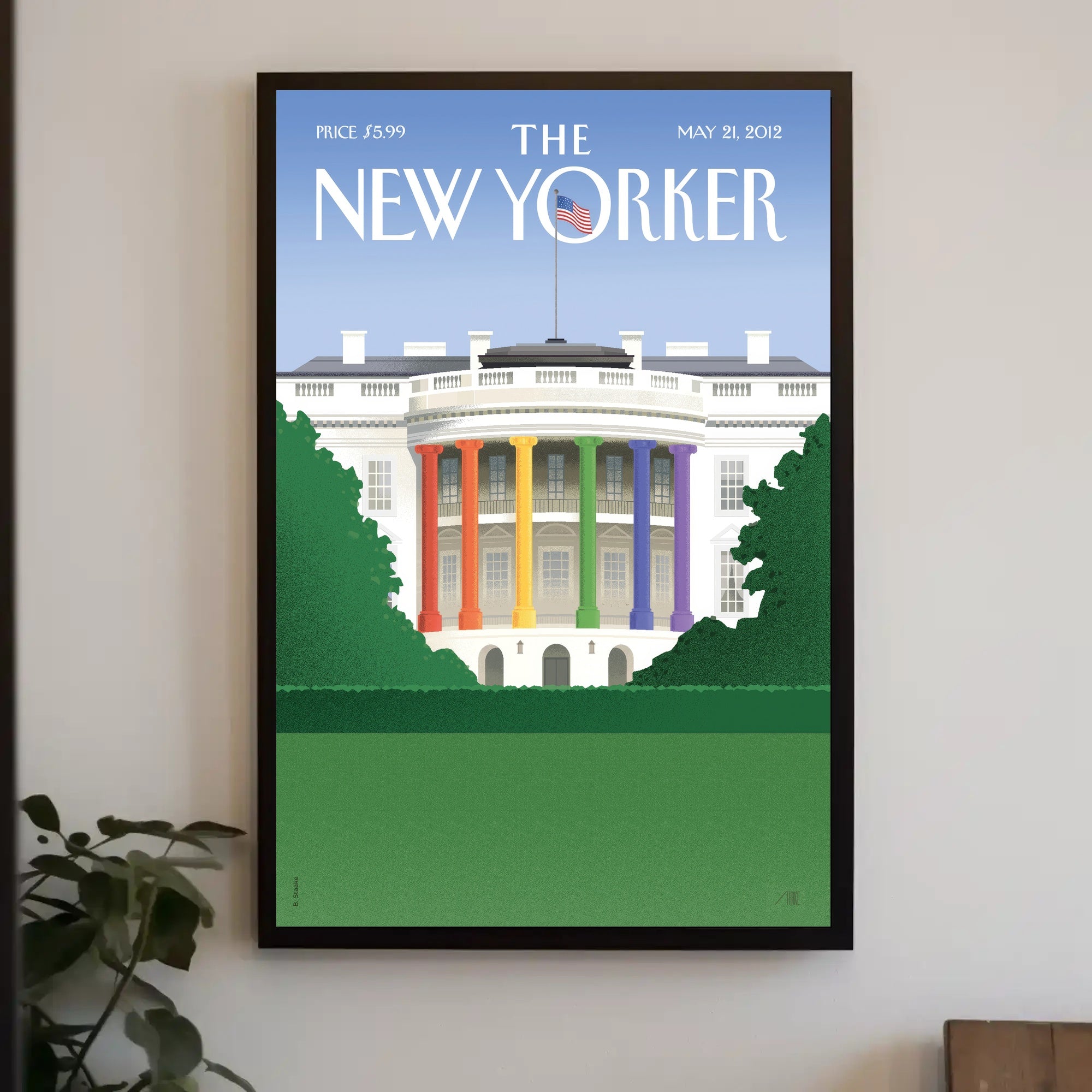 White House LGBTQ+ Pride Art Political Poster PosterGoat