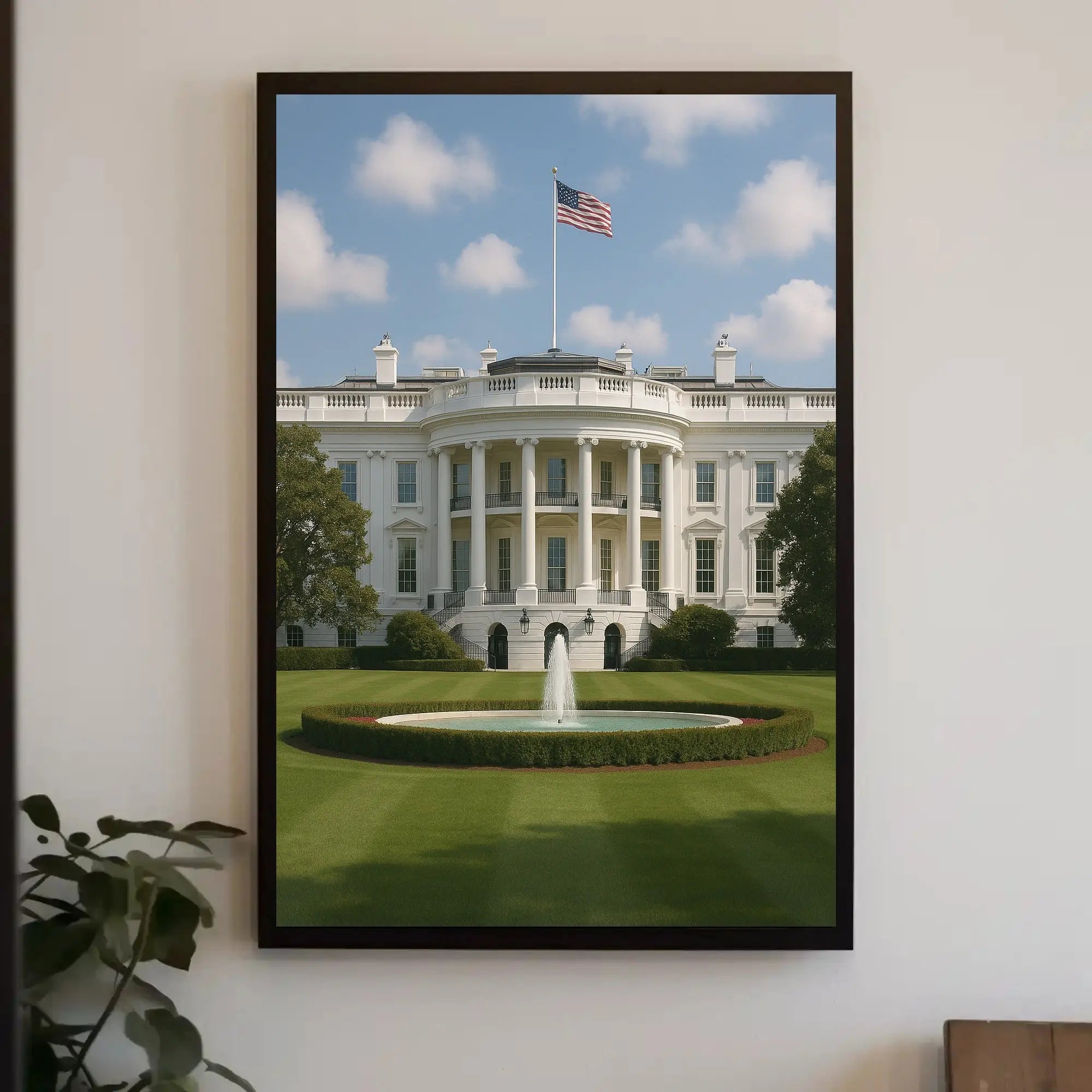 White House Neoclassical Architecture Historical or Presidential Poster PosterGoat