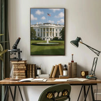 White House Neoclassical Architecture Historical or Presidential Poster PosterGoat