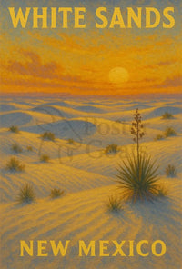 White Sands New Mexico Scenic National Park Poster PosterGoat