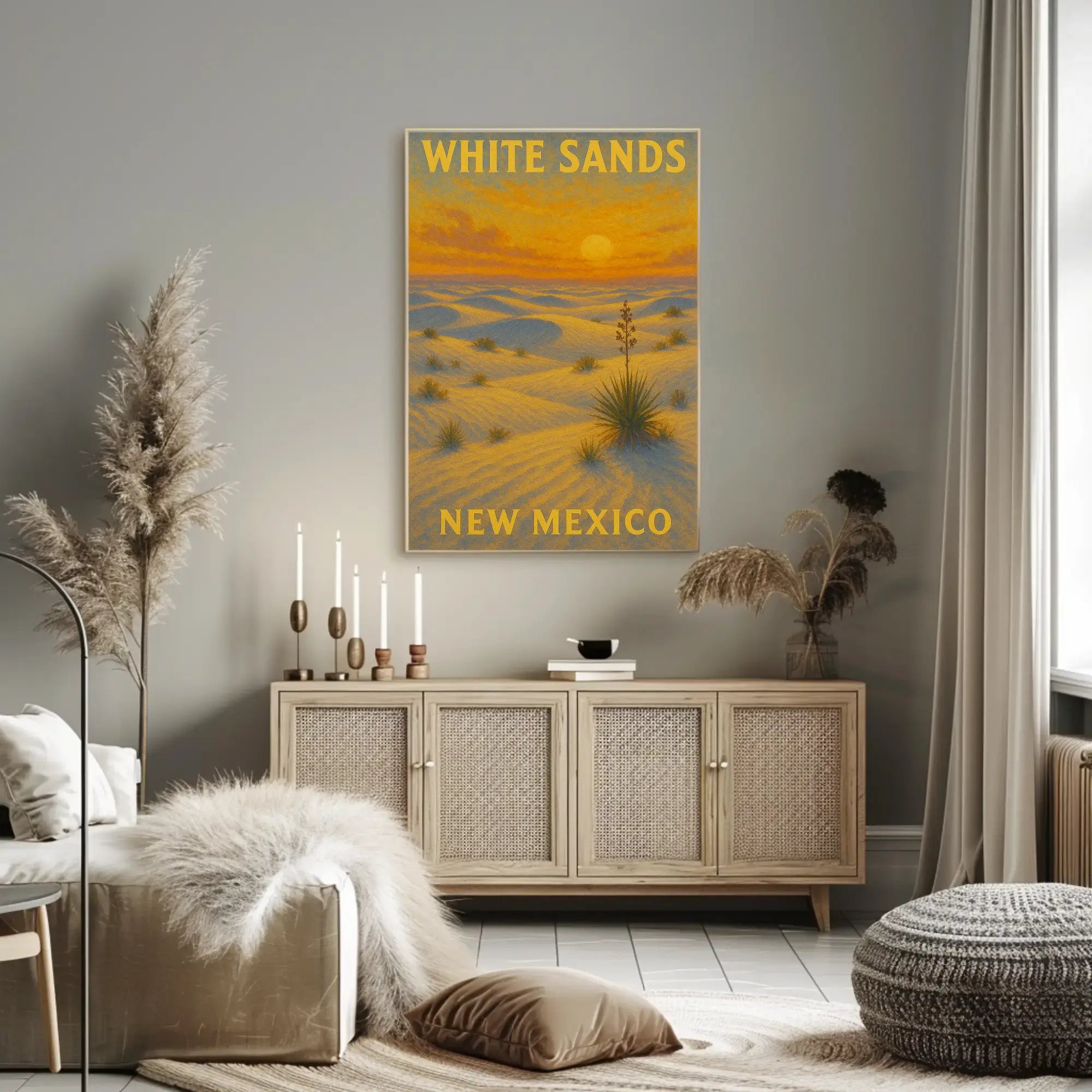 White Sands New Mexico Scenic National Park Poster PosterGoat
