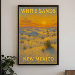 White Sands New Mexico Scenic National Park Poster PosterGoat