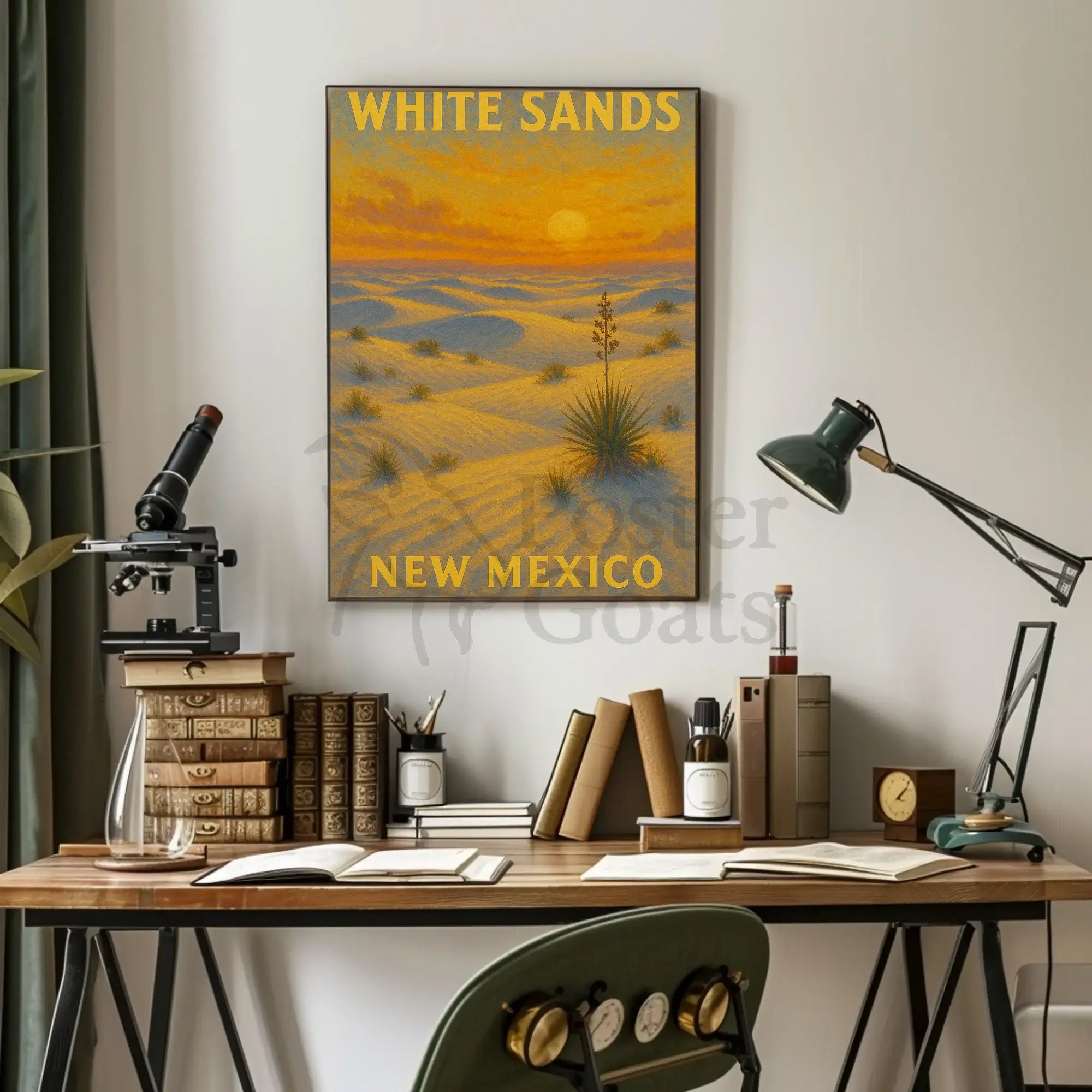 White Sands New Mexico Scenic National Park Poster PosterGoat
