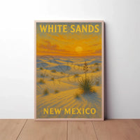 White Sands New Mexico Scenic National Park Poster PosterGoat