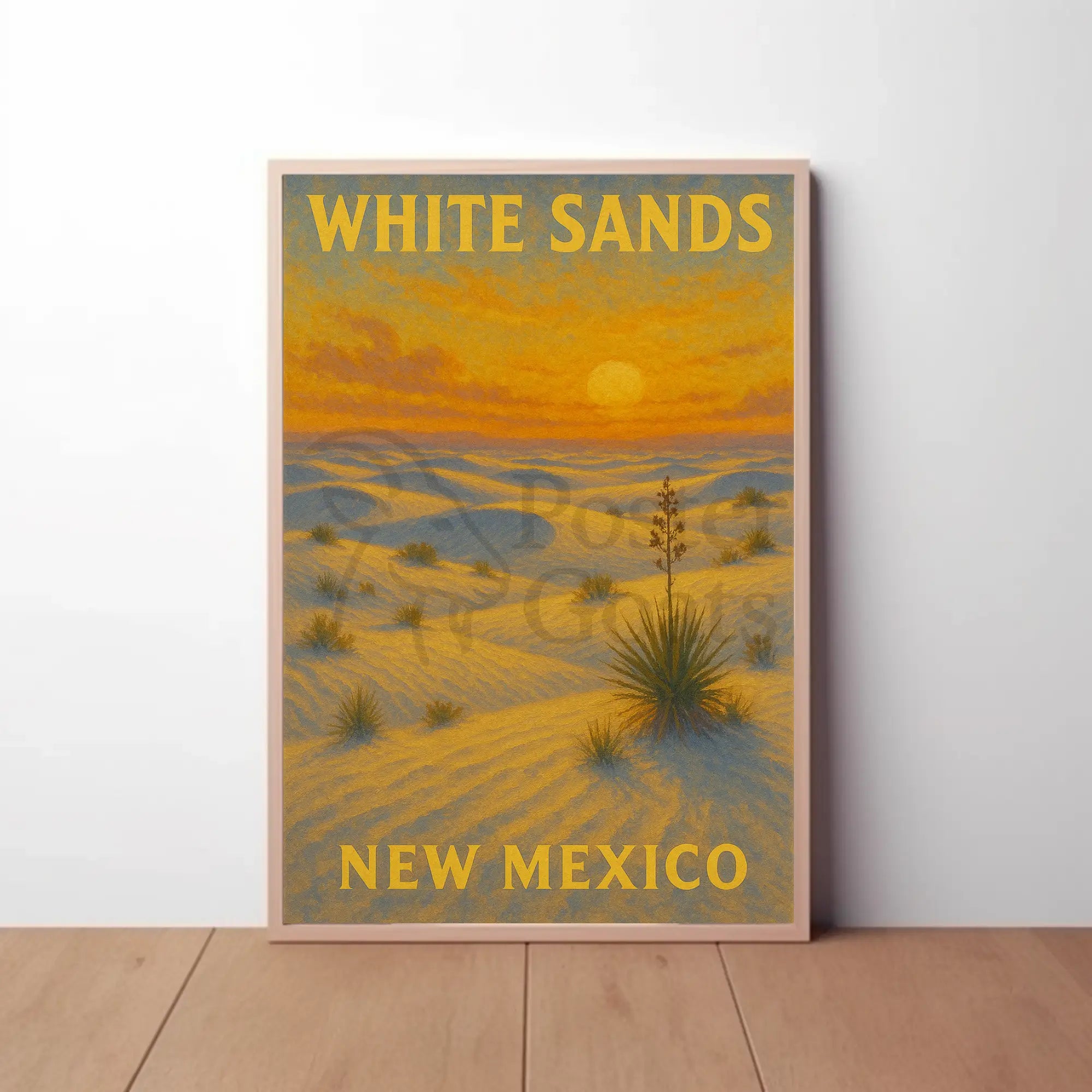 White Sands New Mexico Scenic National Park Poster PosterGoat