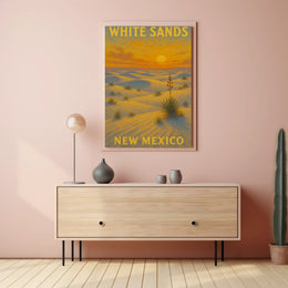 White Sands New Mexico Scenic National Park Poster PosterGoat