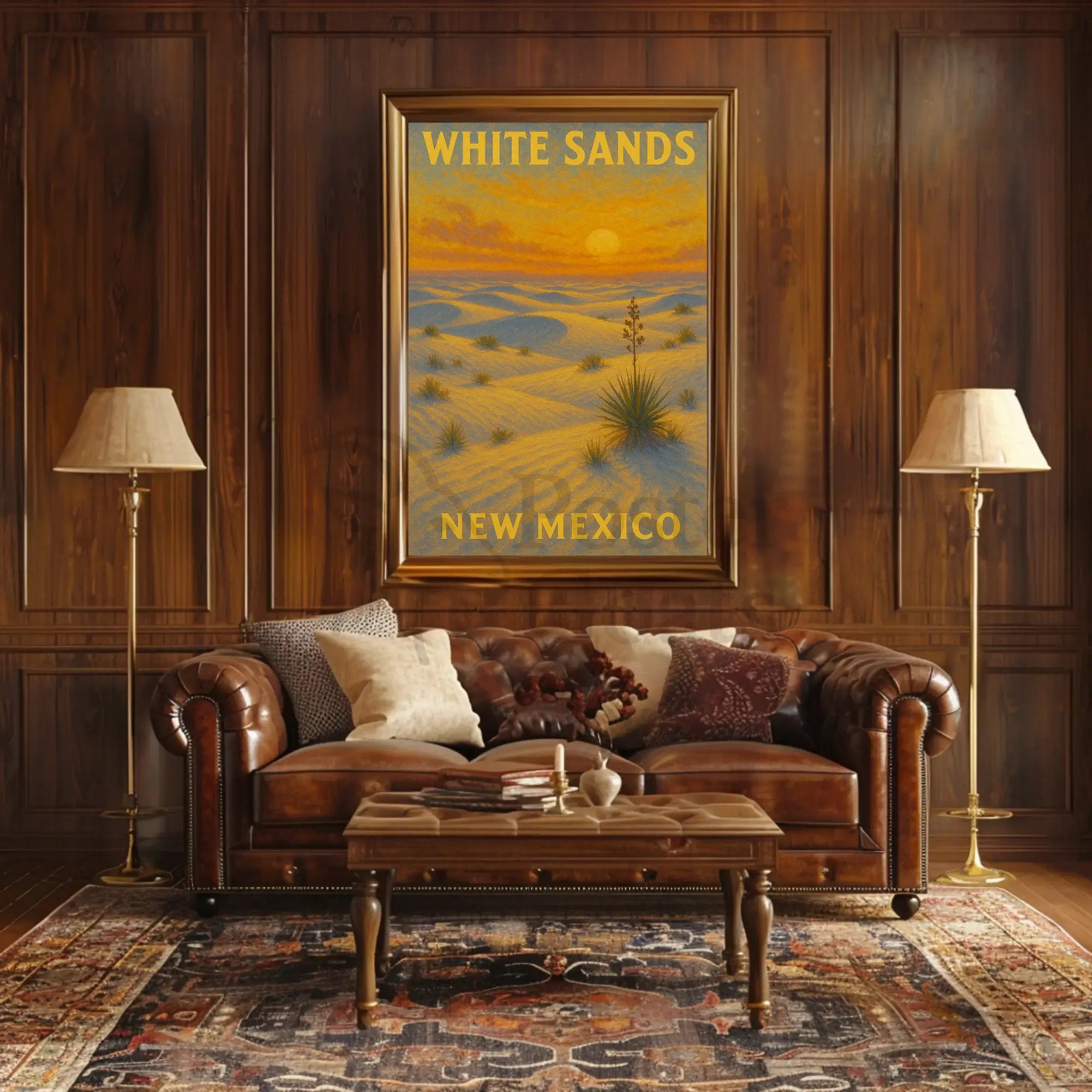 White Sands New Mexico Scenic National Park Poster PosterGoat