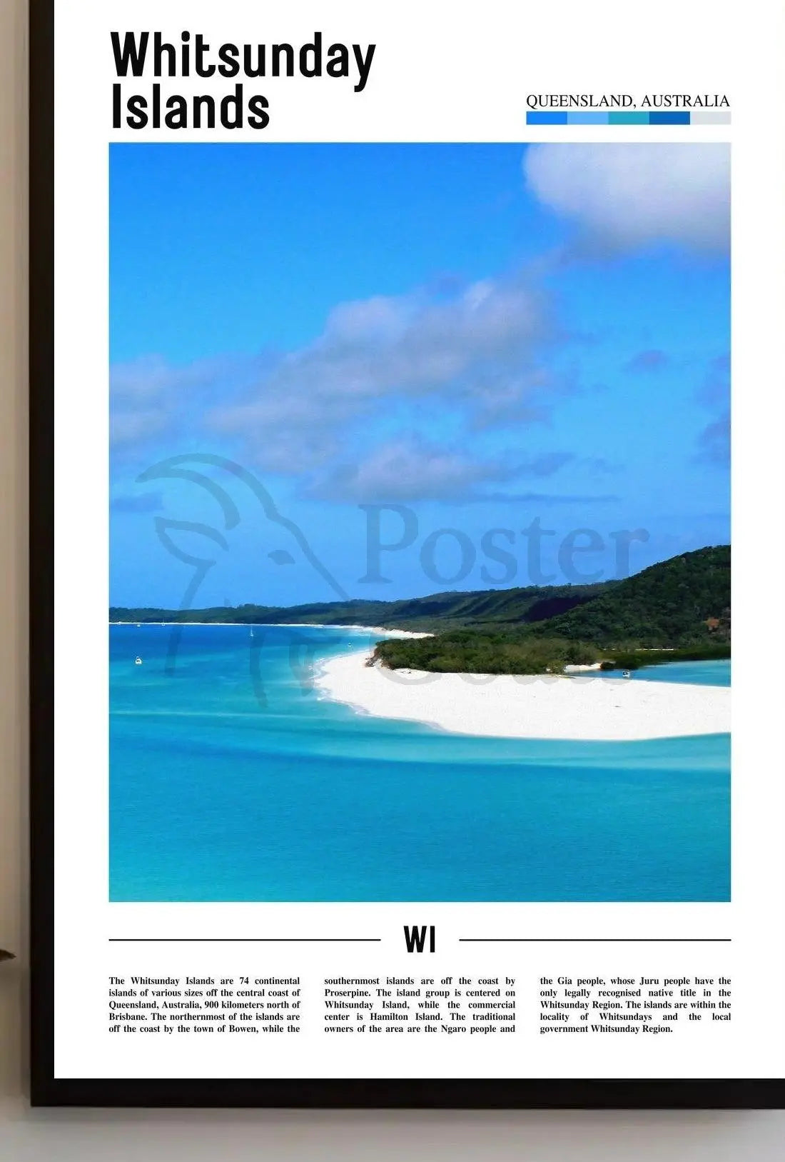 Whitsunday Islands Serene Getaway Travel Poster PosterGoat