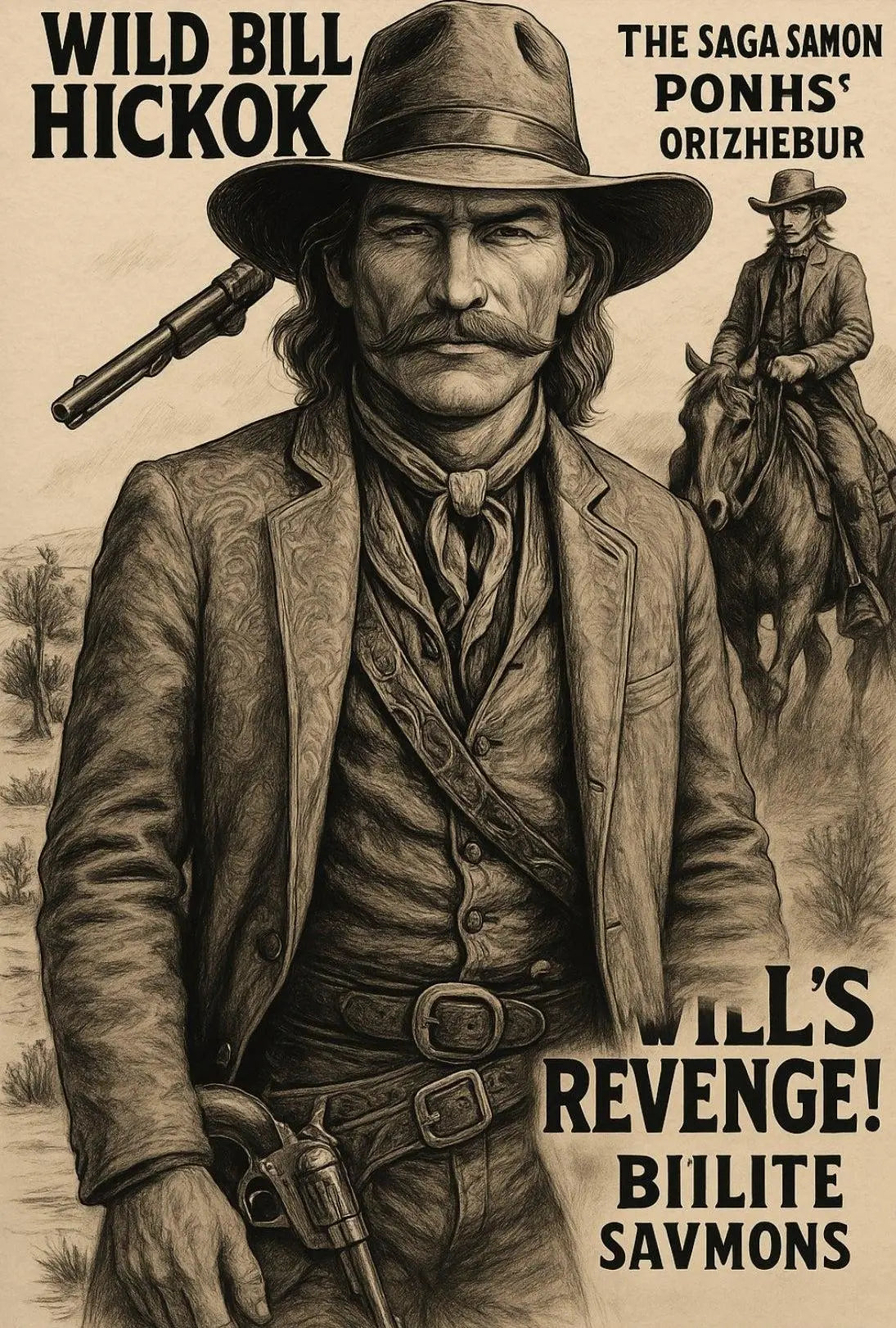 Wild Bill Hickok Revenge Western-themed Heritage Poster PosterGoat