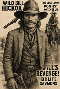 Wild Bill Hickok Revenge Western-themed Heritage Poster PosterGoat