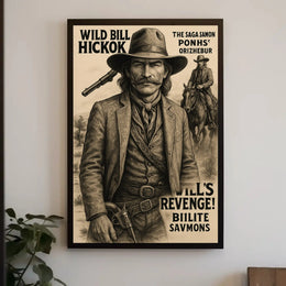 Wild Bill Hickok Revenge Western-themed Heritage Poster PosterGoat