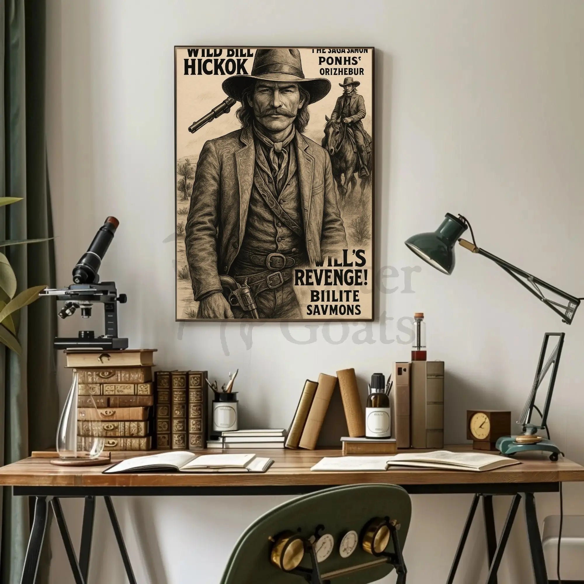 Wild Bill Hickok Revenge Western-themed Heritage Poster PosterGoat