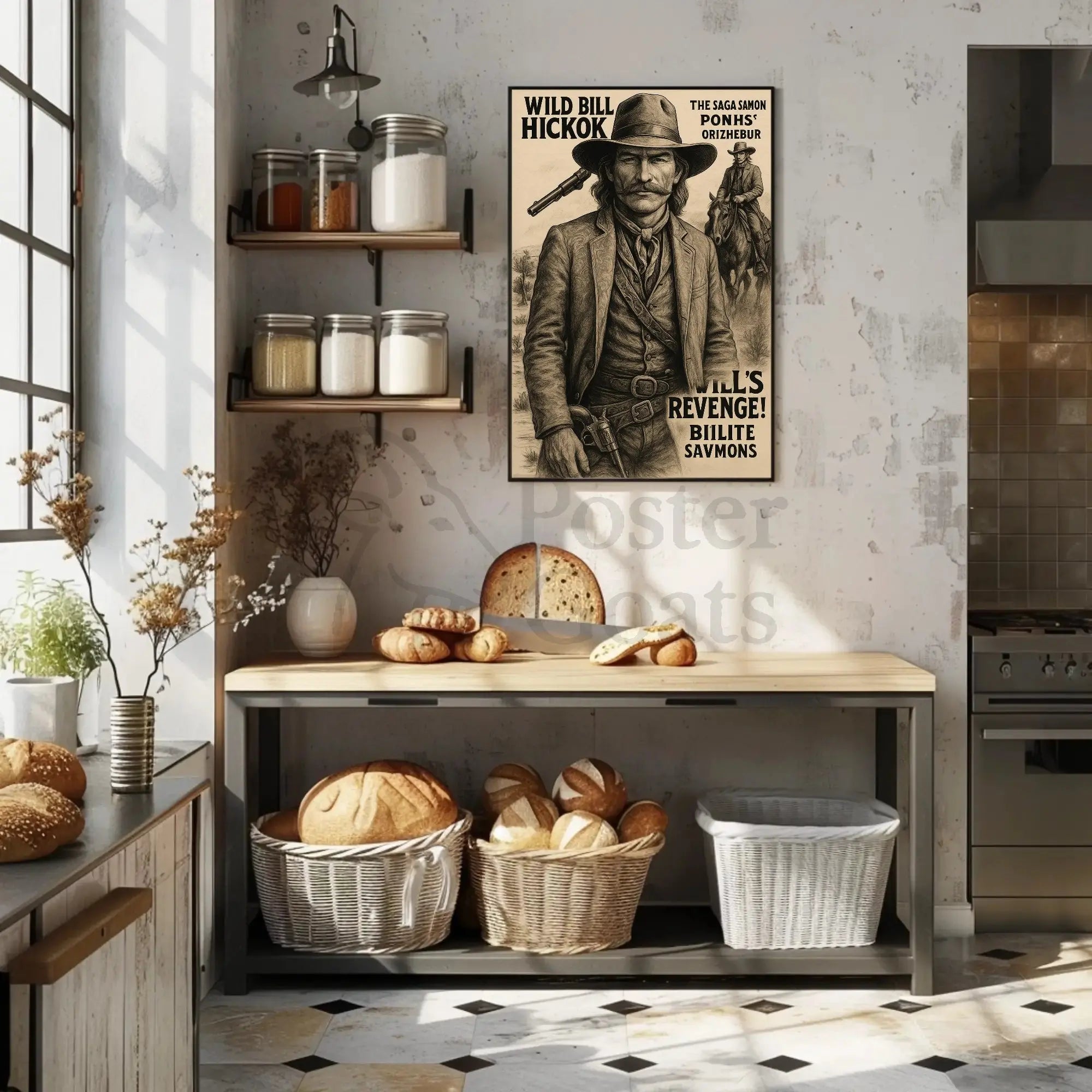 Wild Bill Hickok Revenge Western-themed Heritage Poster PosterGoat