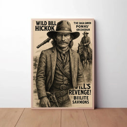 Wild Bill Hickok Revenge Western-themed Heritage Poster PosterGoat