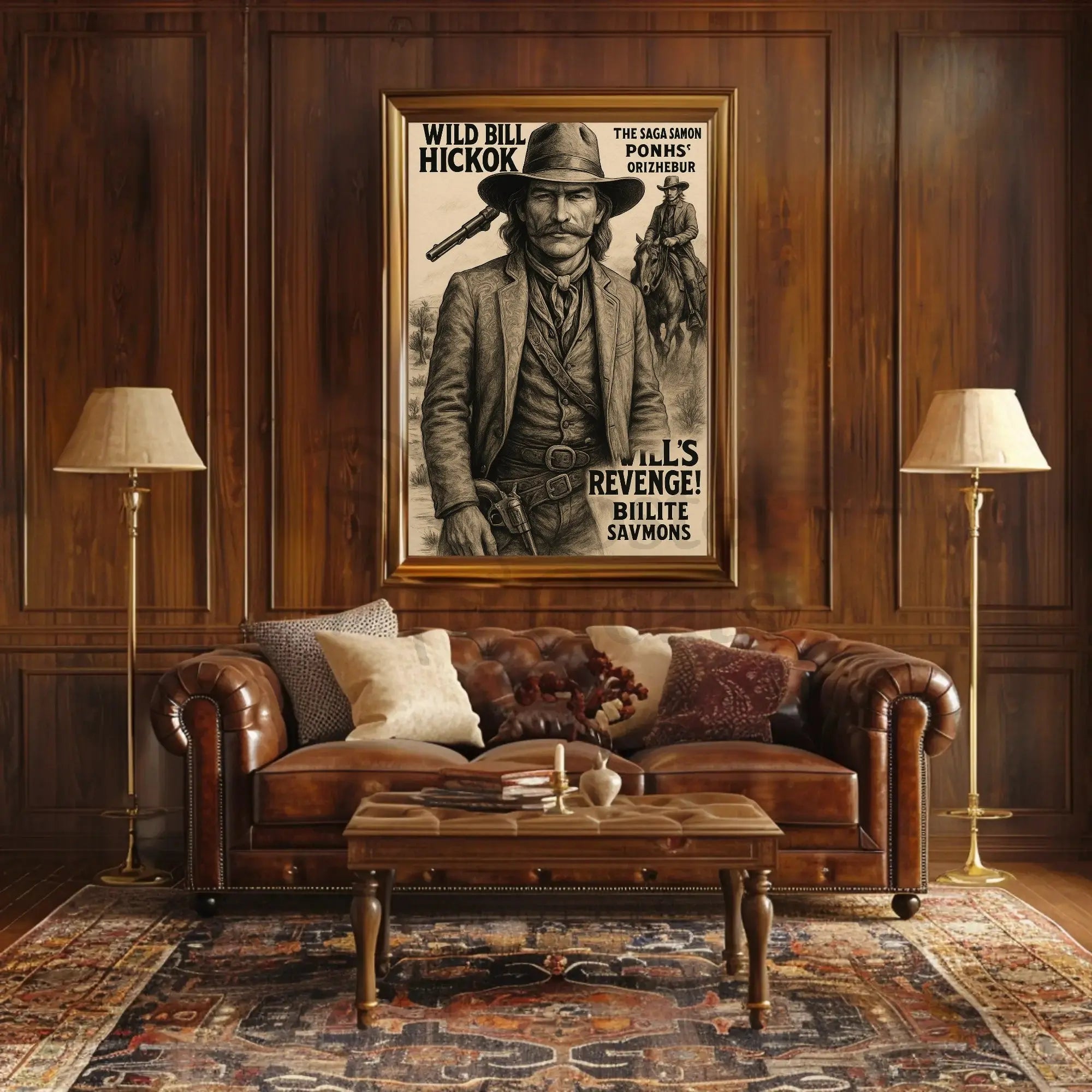 Wild Bill Hickok Revenge Western-themed Heritage Poster PosterGoat