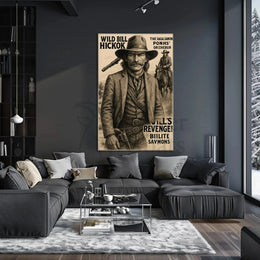 Wild Bill Hickok Revenge Western-themed Heritage Poster PosterGoat
